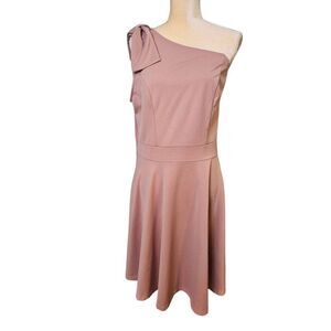 Jasambac mauve one shoulder midi dress. Size XL.